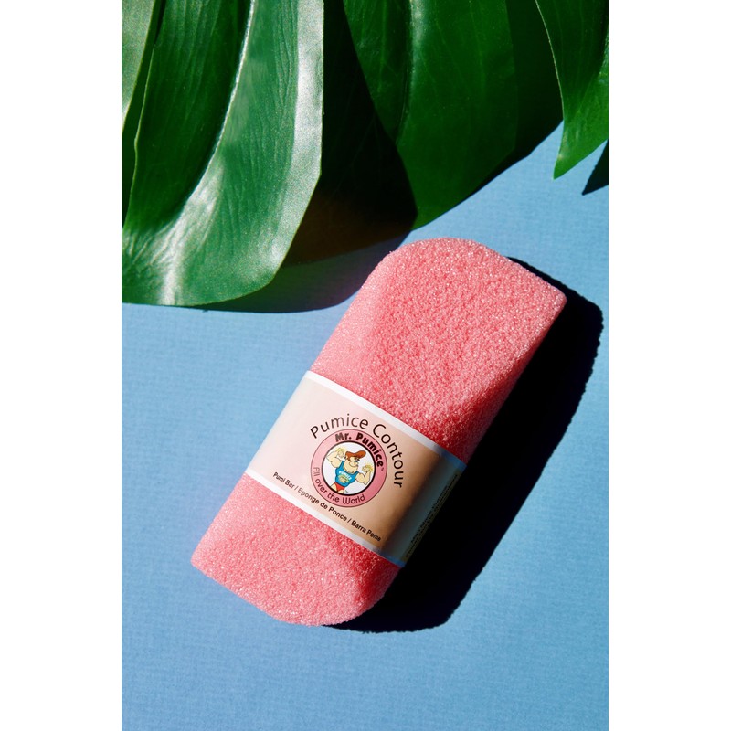 Mr. Pumice Contour Bar for Hands, Pink - Pumice Stone