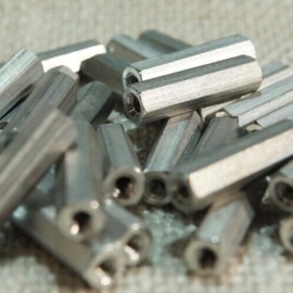 UNIMARK Female-Female Aluminum Standoffs  6-32 1/4 x 1"  30 pcs