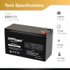 Expert Power 12 Volt 7ah Rechargeable Battery with F1 (.187)
