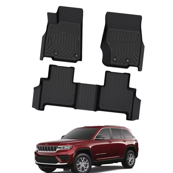 3D TPE Floor Mats Liners Set for 2022-2024 Jeep Grand