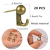 KINBOM 20 Pcs Push Pin Hooks Alloy Metal Push Pin
