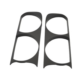 Nakkaa Pair Headlight Bezels Compatible with 2008-2014 Challenger 68051526AA Left & Right Side Headlamp Cover Trim Ring Plastic Black 68051527AA CH2511100 CH2510100