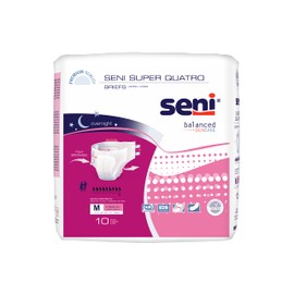 Seni Super Quatro Briefs Medium, 10 Count