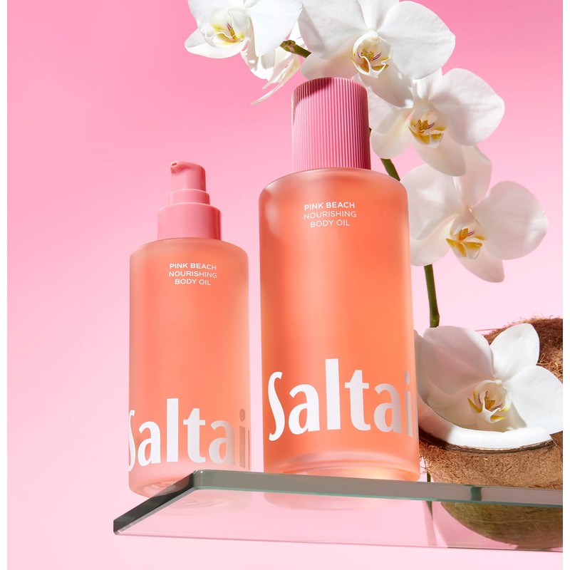 Saltair Body Oil. Jumbo Size Pink Beach After Shower and