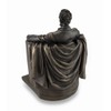 Abraham Lincoln Bronze Finished Historical Sculptural Statue, Expertly Crafted Replica