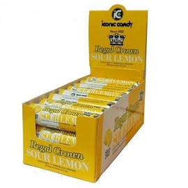 Regal Crown Hard Candy Rolls - Sour Lemon 24 ct - PACK OF 3