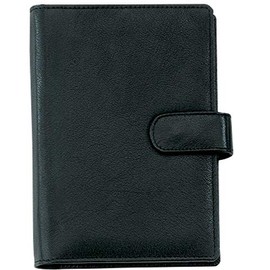 Bind T 1-1 A6 Office System Planner Nappa Leather with Press Stud Fastening Black