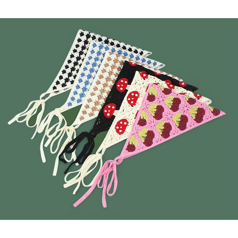 Solyinne Lingtoolator en's Crochet Head Kerchief Knitted Hair Scarf Headwrap
