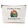 DHKG Funny Office Gifts Makeup Bag, Employee Appreciation Gifts Cosmetic
