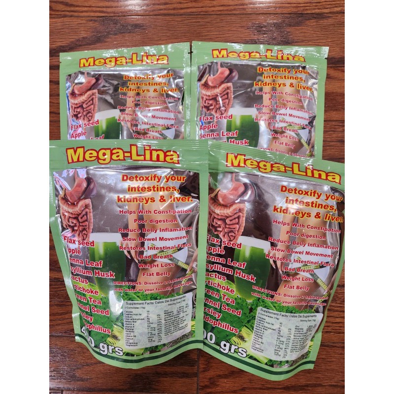 Detoxify NEW 4 PACK MEGALINA DETOXIFY YOUR INTESTINES, KIDNEYS &