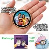 Mini LED Electronic Pin 1.89” Digital Photo Frame Button Badge,