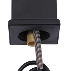 Sensor Tap for Bathroom and Kitchen, Stainless Steel Non-Contact Automatic Mixer Tap with Temperature Control for Sink (Black)