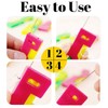 FloralGrace Improved Automatic Needle Threader, Set of 6 in Red,