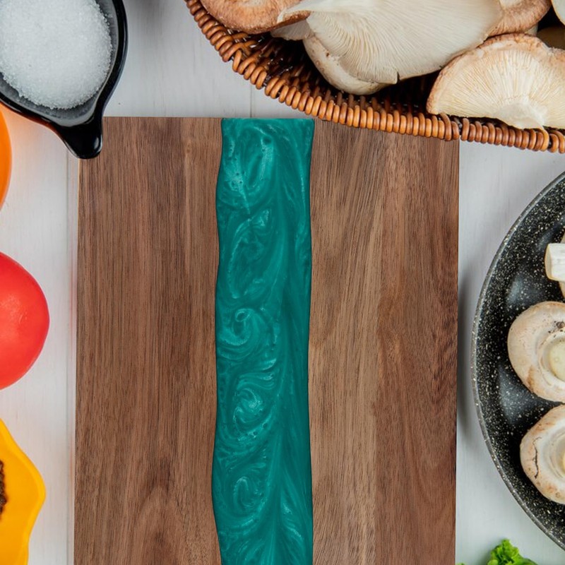 maudibozz Resin Cutting Board, Handmade Cutting Board suitable for Steak,