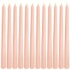 12 Pack 10 inch Soft Peach Taper Candles, Unscented Dripless