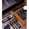 REZERO Leather Watch Bands for Men, Quick Release Watch Straps,