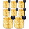 Treela 8 Pack Solar String Lights Outdoor Waterproof Each 240
