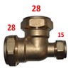 28mm x 15mm x 28mm Compression Reducing Tee
