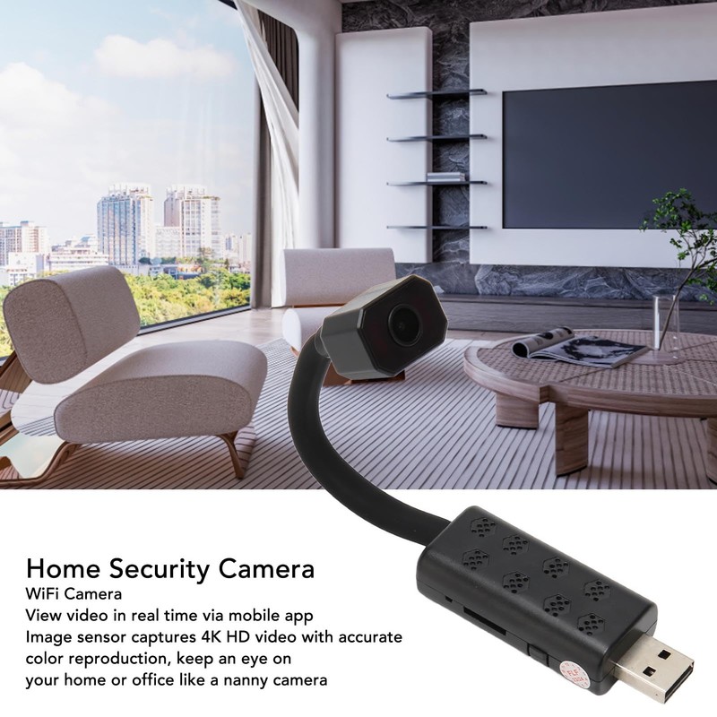 Small Camera, Secret Camera Small 4K HD Nanny Cam with