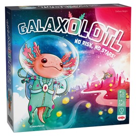 HABA Galaxolotl - No Risk No Stars - Alien Card and Board Game with Axolotl - From 8 Years - Family Game for 2 to 4 Players - 2012227001