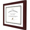 Golden State Art, 11x14 Diploma Frame - Mahogany Solid Wood