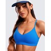 CRZ YOGA Butterluxe V-Neck Sports Bras for Women - Adjustable