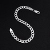 Treasure Bay Mens Women's 925 Sterling Silver Chain Bracelet -
