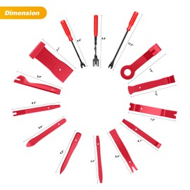 GOOACC 88Pcs Trim Removal Tool, Auto Push Pin Bumper Retainer Clip Set Fastener Terminal Remover Tool Adhesive Cable Clips Removal Kit Car Panel Radio Removal Auto Clip Pliers