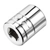 sourcingmap 3/8-Inch Drive 17mm 6-Point Shallow Socket, Metric, Cr-V