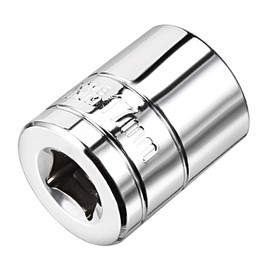 sourcingmap 3/8-Inch Drive 17mm 6-Point Shallow Socket, Metric, Cr-V