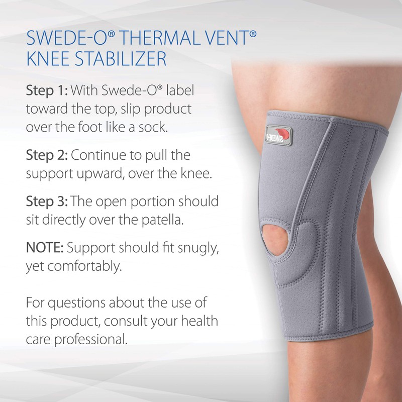 Swede-O Thermal Vent Knee Stabilizer - Medium