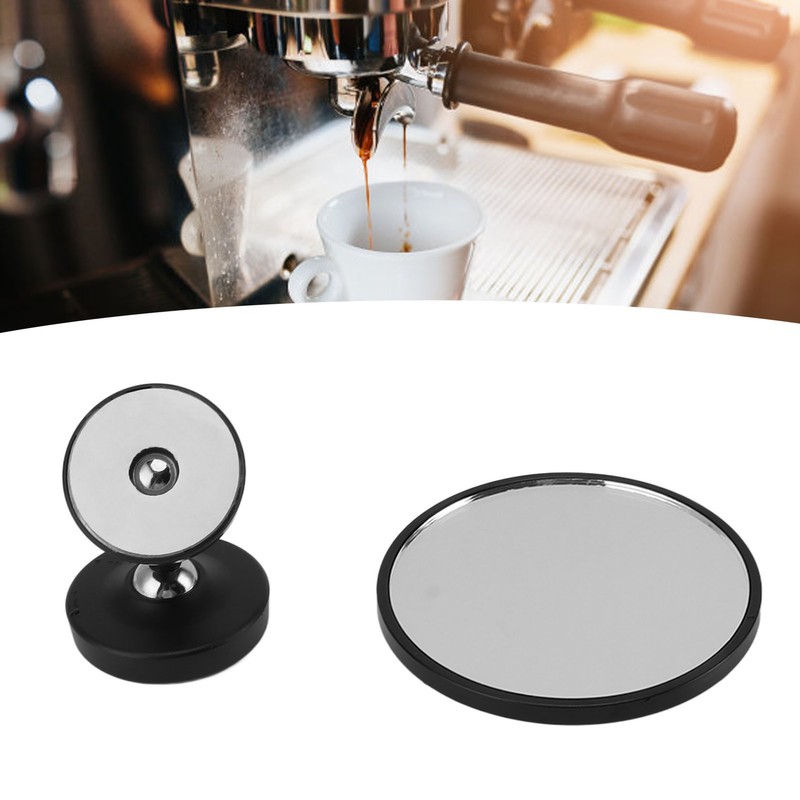 Coffee Maker Magnetic Mirror with 360° Rotating Base Aluminum Alloy