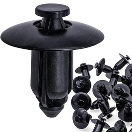 Rexka 25pcs M8 Nylon Push Rivet Pin Fairing Clips ATV Fender Rivets Plastic Motorcycle Clips for Sportbikes ATV UTV