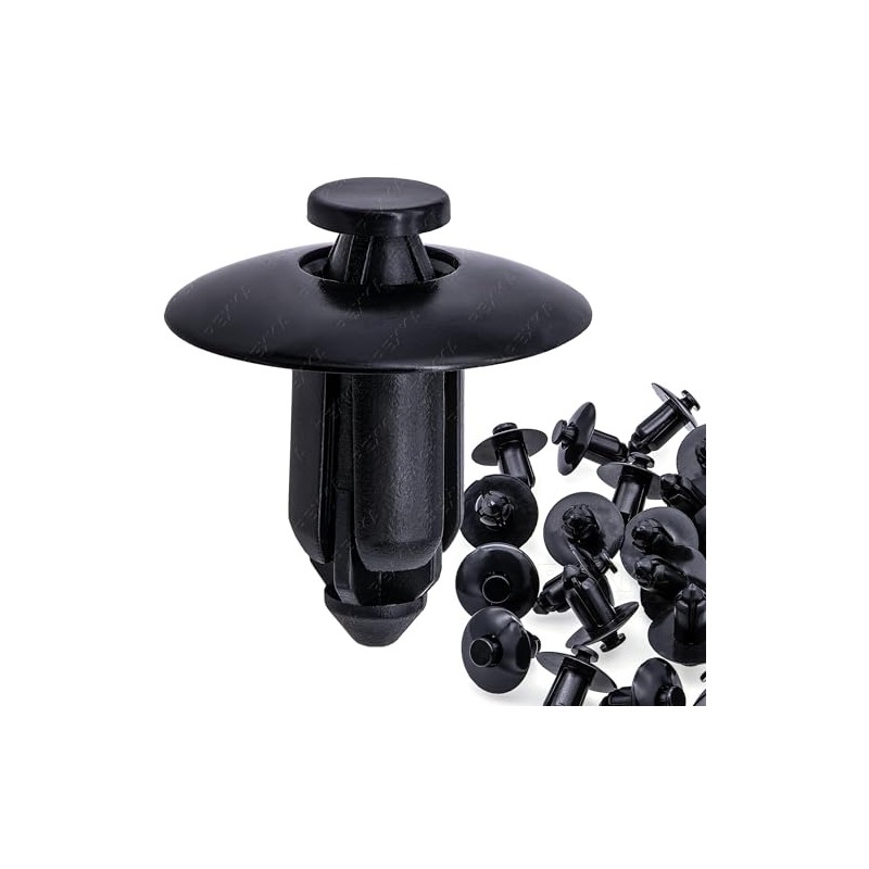 Rexka 25pcs M8 Nylon Push Rivet Pin Fairing Clips ATV