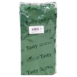 D28-IG-J Color Napkins, 17.7 inches (45 cm), Pack of 50, Italian Green