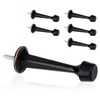 KOVOSCH 6 Pack Solid Rigid Door Stops - Heavy Duty