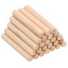 PATIKIL 1/4x1 1/2" Wooden Dowel Pins, 100Pack Wood Dried Fluted