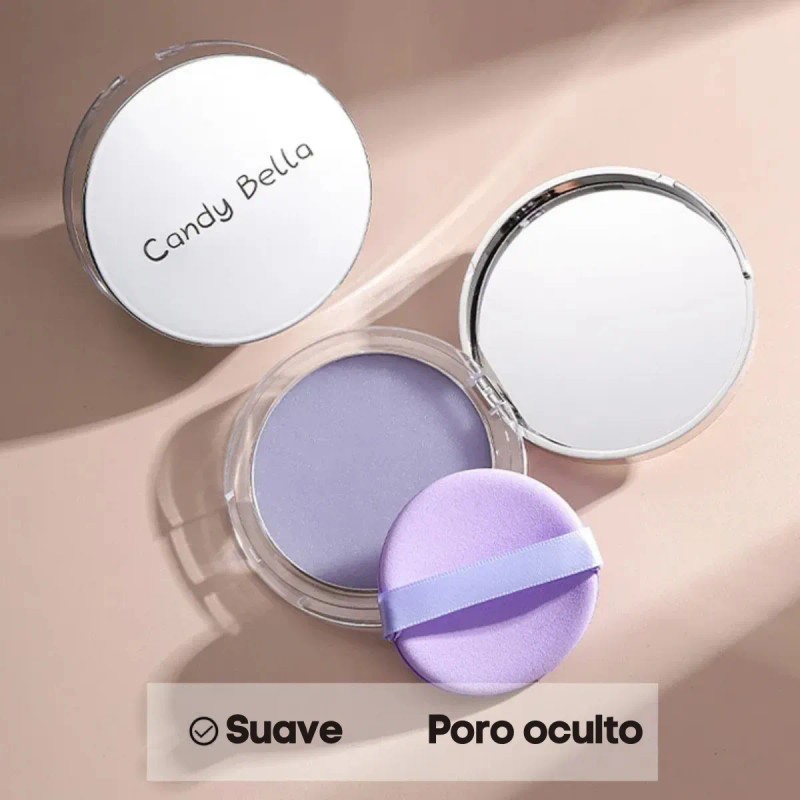 Polvo Matificado Cremoso Lavanda Maquillaje Mate Candy Bella