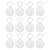 PATIKIL Leather Blank Keychains, 12Pcs Round Keychain Blanks Double Side