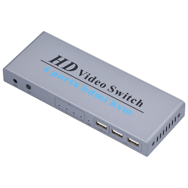 KVM Switch 4 Input 1 Output 4 Port HighDefinition Multimedia