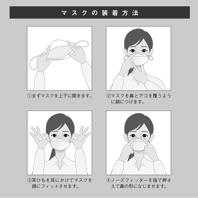 4 Layer KF Non-woven Mask, Coral Pink, Set of 50