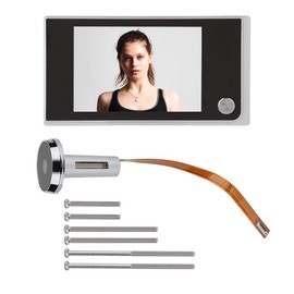 LetCart Electronic Door Viewer, 3.5 Inch LCD Door Electronic Peephole Camera 120 Degree Digital Doorbell Low Power Door Viewer for Home Office No Night Vision