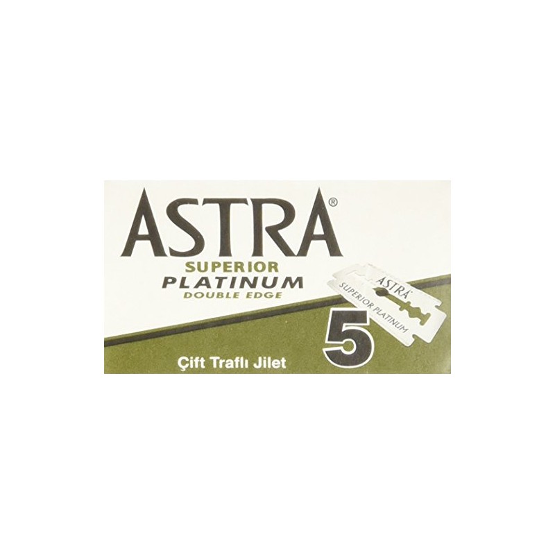 Astra Superior Platinum Double Edge Razor Blades - 30 Ct