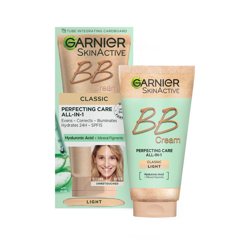 Garnier SkinActive Classic Perfecting All-in-1 BB Cream, Shade Classic Light,