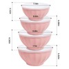 JCXivan Mixing Bowls with Lids Set,4 Piece Large Plastic Nesting