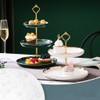 Aebor 3 Tier Round Porcelain Tiered Cupcake Stand, Tiered Serving
