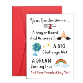 Graduatin Card for Her Him Class of 2025 Gifts for College High School Seniors Graduation Gifts for Daughter Son Graduation Card Christian Religious Graduation Gifts Nursing Musical Graduates Gifts