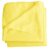 M&Y Yellow Microfiber Cleaning Towel 15"x15" Polishing Cloth Ultra Soft