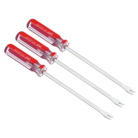 PATIKIL Upholstery Staple Remover, 3Pcs 6" U Straight Construction Staple Puller Staple Nail Tack Tool for Furniture Wooden Floor Photo Frame, Red