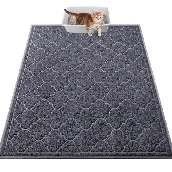LuxStep Cat Litter Mat Litter Trapping Mat, 35x47 Inch Waterproof